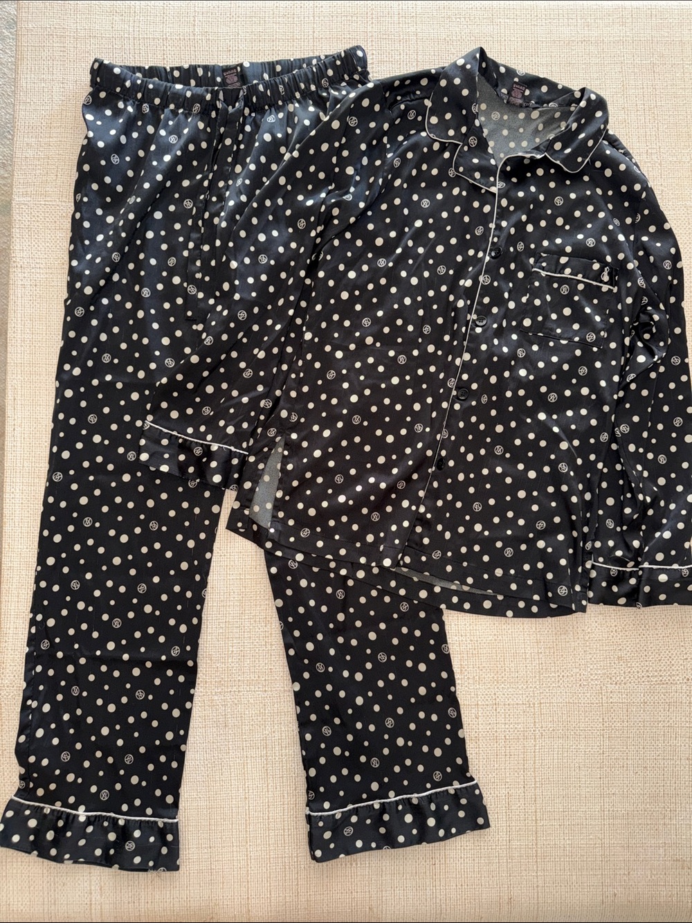 VICTORIA'S SECRET Signature Satin Long Pajama Set